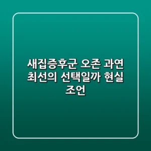 새집증후군 오존, 과연 최선의 선택일까? 현실 조언