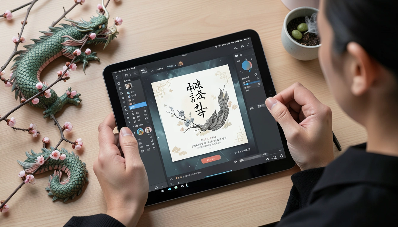 나만의 특별한 연하장 만들기: AI와 포토샵, 그리고 아날로그 감성