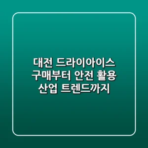 대전 드라이아이스: 구매부터 안전 활용, 산업 트렌드까지