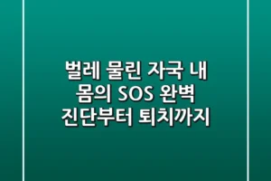벌레 물린 자국, 내 몸의 SOS! 완벽 진단부터 퇴치까지